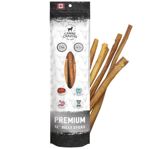 Premium Beef 12" Inch Bully Stick Pack of 5